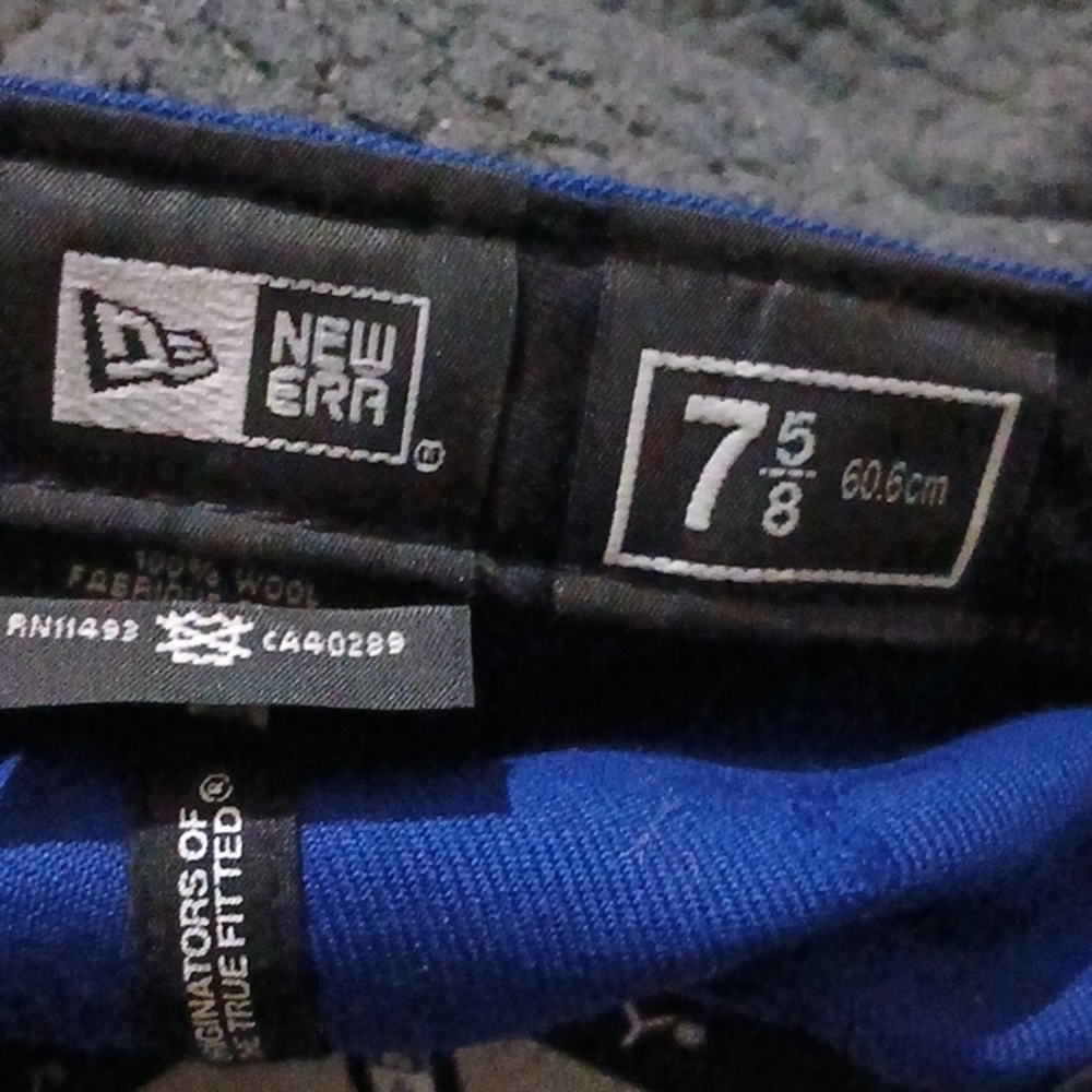 New Era 7 5/8 Royal Blue Fitted Cap
